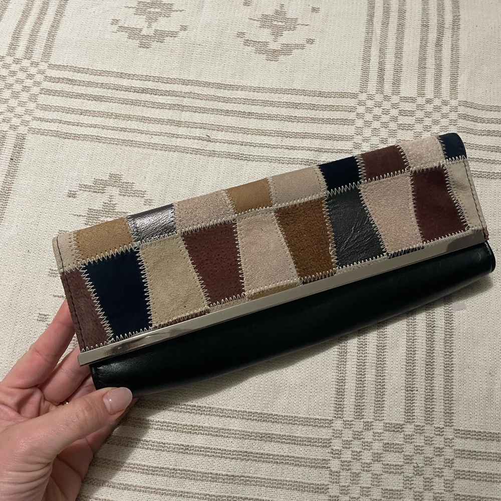 Necessary Objects Patchwork Clutch - Multicolor and Black - Picture 2 of 9